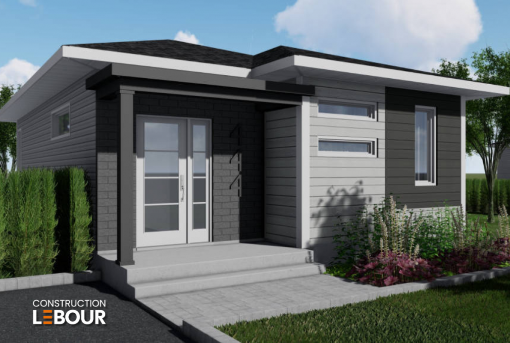 Façade de maison moderne plain pied