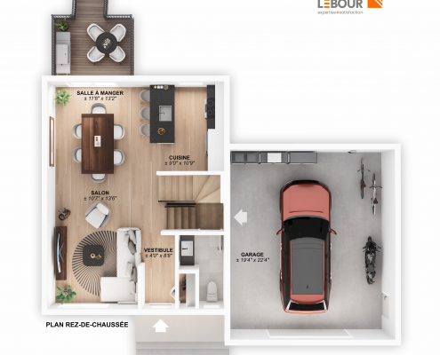 Plan rez-de-chaussée
